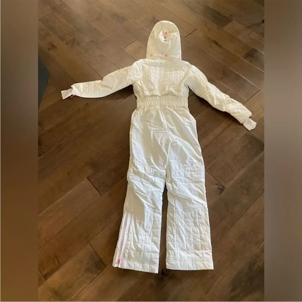 NEW FP Movement All Prepped Ski Suit Snowsuit White and Pink Size L $698 - Picture 4 of 13